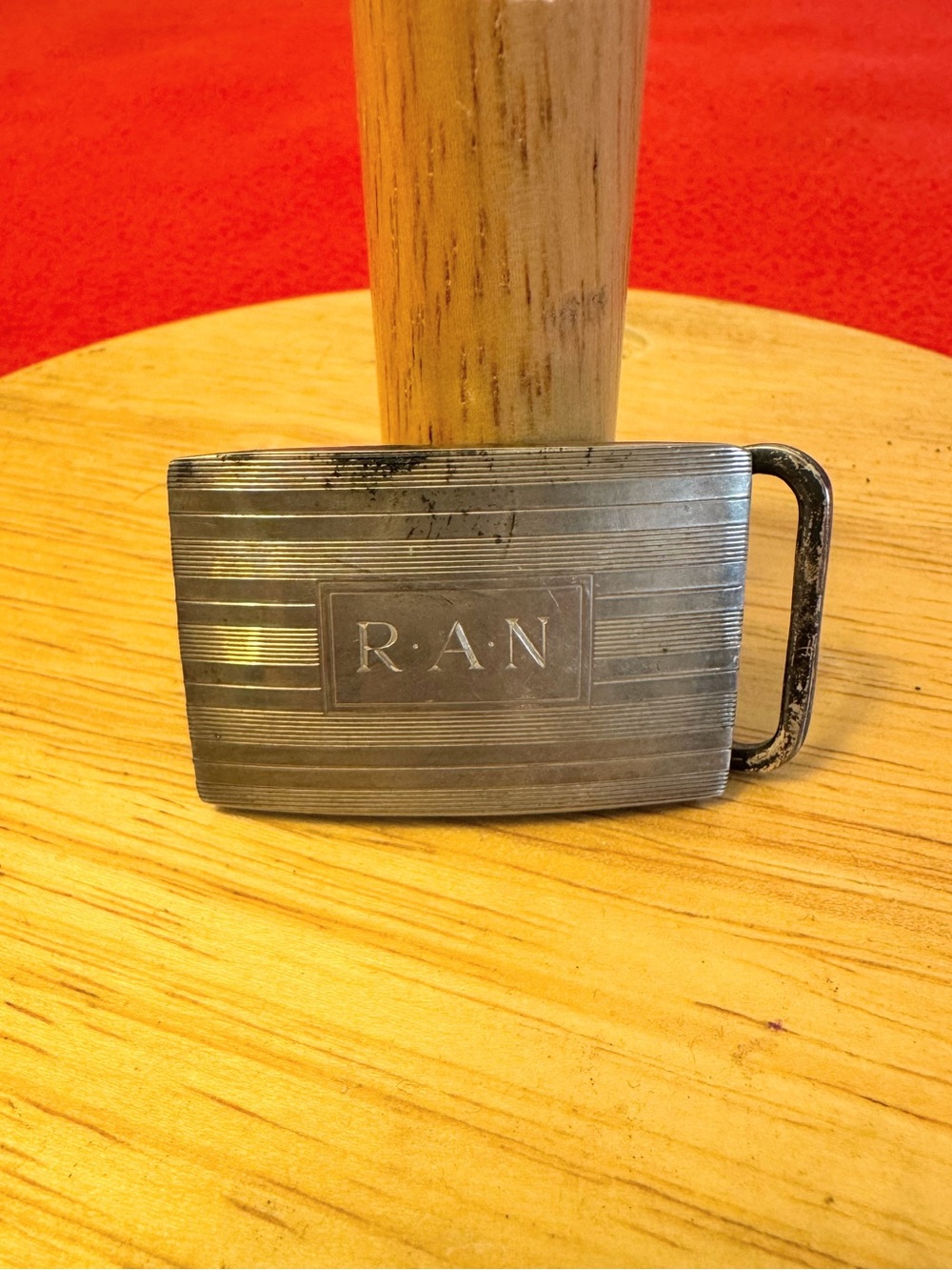 Vintage Tiffany & Co. Belt Buckle Sterling Silver 925 Monogram “R.A.N”